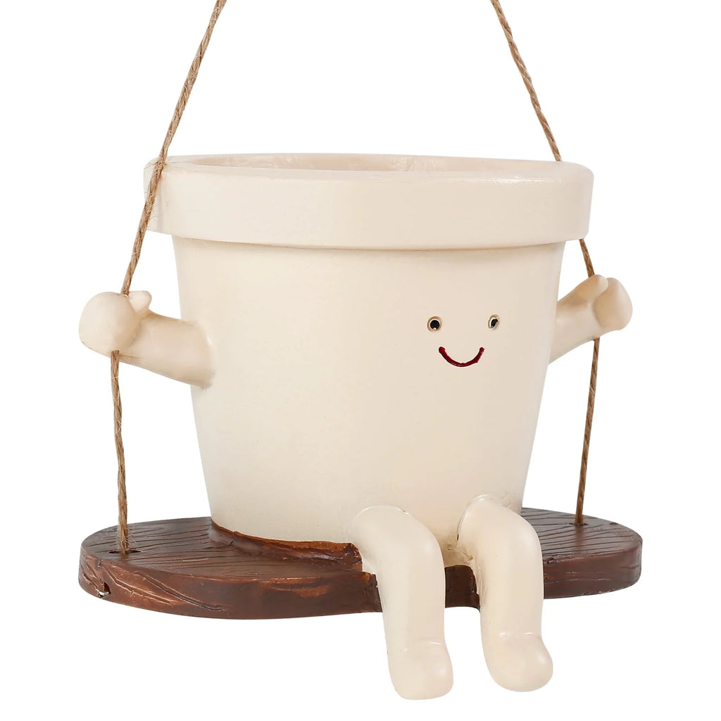 Swing Planter Pot Smile Face