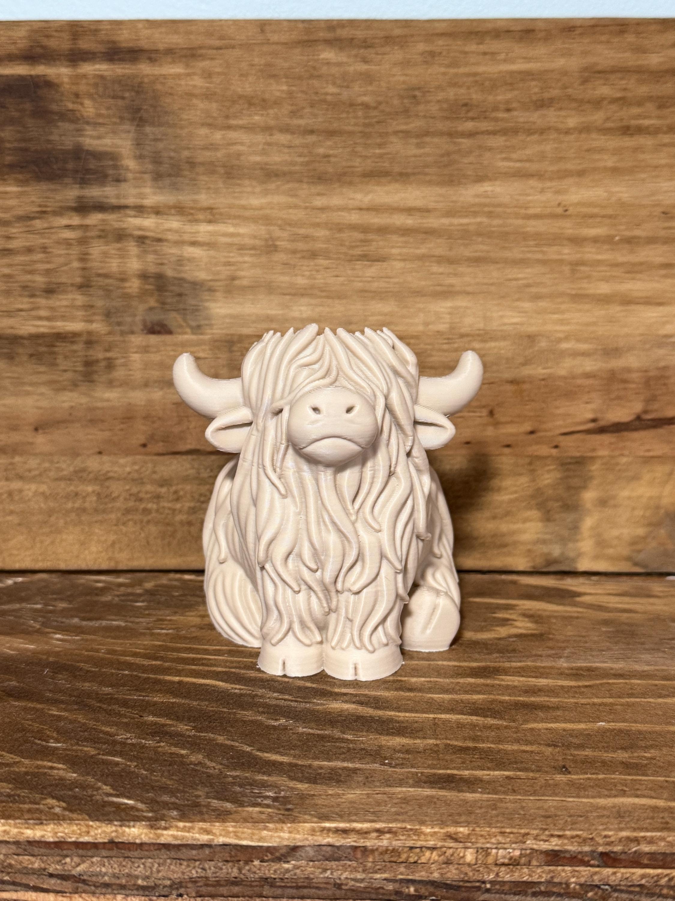 Highland Cow Air Plant Holder | Home Decor | Cute Plant | Cute Desk Decor | Work Decor | Christmas Gift | Air Plant | Co Worker Holiday Gift